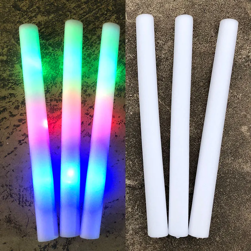 Party Decoration Foam Stick LED Light Sticks Birthday Wedding Festival Sports Events Concerts Halloween Christmas Accessories ZZ