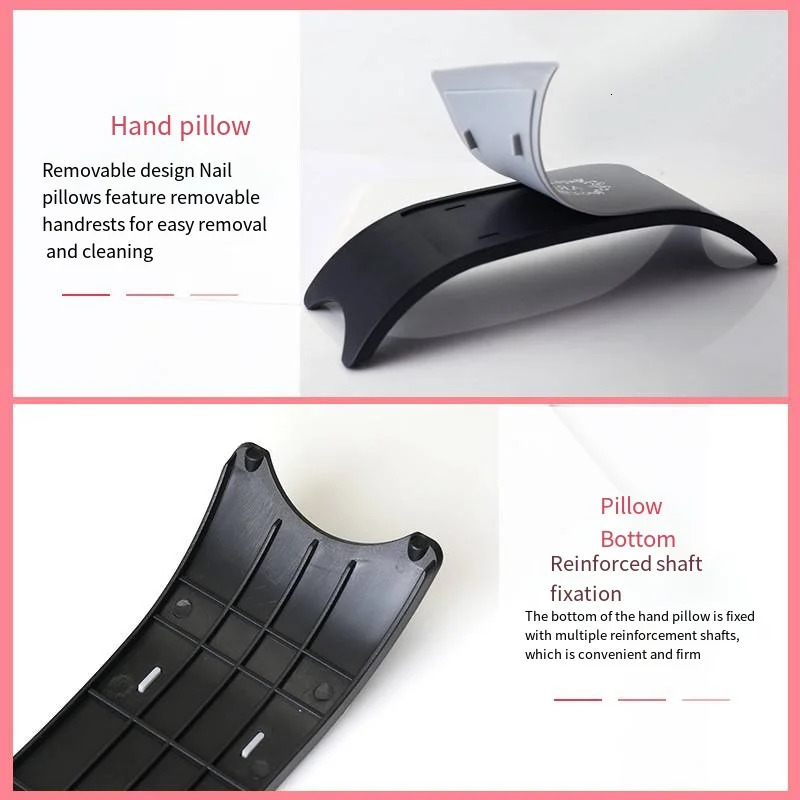 TC Japanese Soft Nail Silicone Hand Pillow Hand Cushion Tablecloth Pillow Mat PVC Washable Folding Full Set of Tools 240625