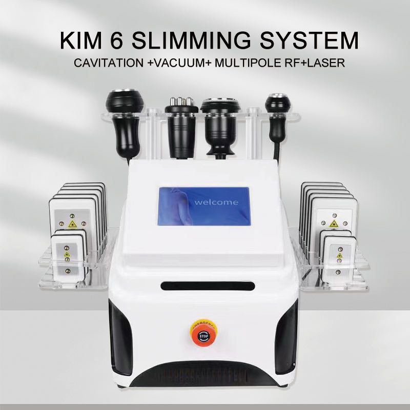 Portable liposuction machine vacuum rf with led cavitation fat reduction beauty machine