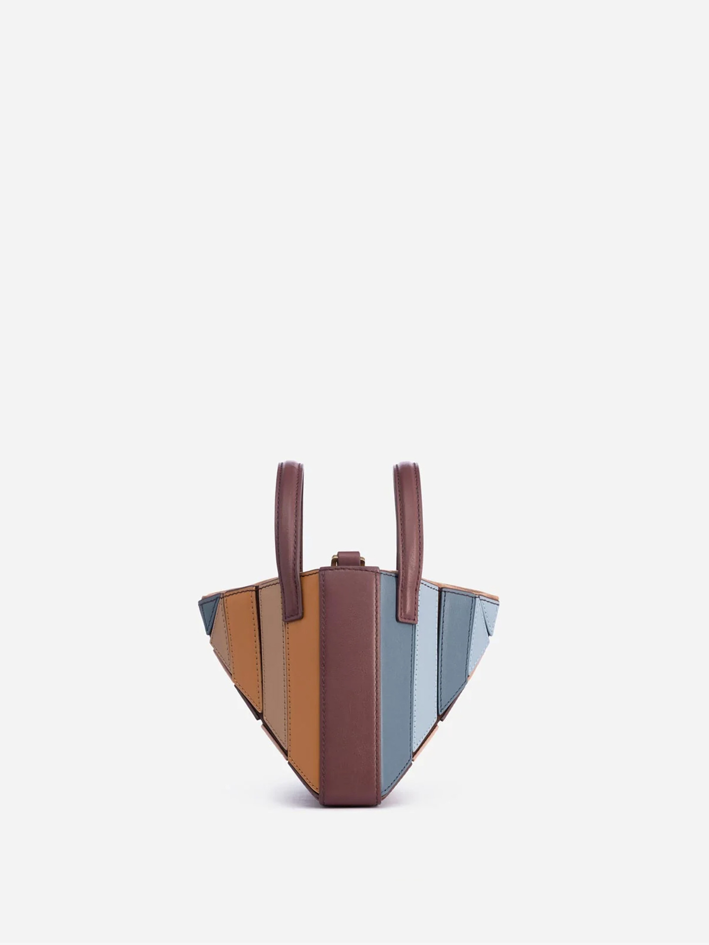 Street trend fashion shoulder bag simple and atmospheric with a tangram splicing color contrast silver bag fashionable and trendy mini bag women'