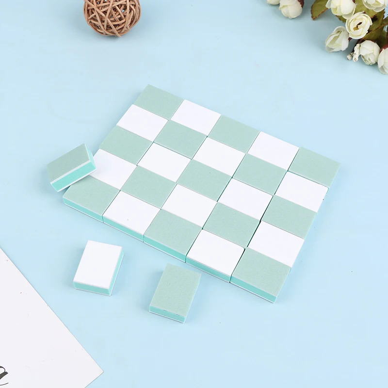 50 Pcslot Mini Nail Buffer Block Grit Nail Art Sanding Polish Uv Gel Shining Buffer Files DIY Files Sets 240625