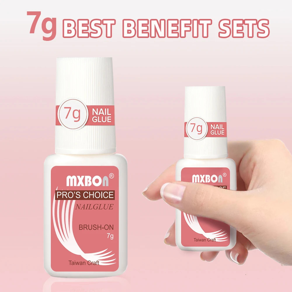 7g Fast Drying Nail Glue for False Nails Professional Glitter Acrylic Nail Rhinestone nail Art Decoration Glue Manicure Tools o240625