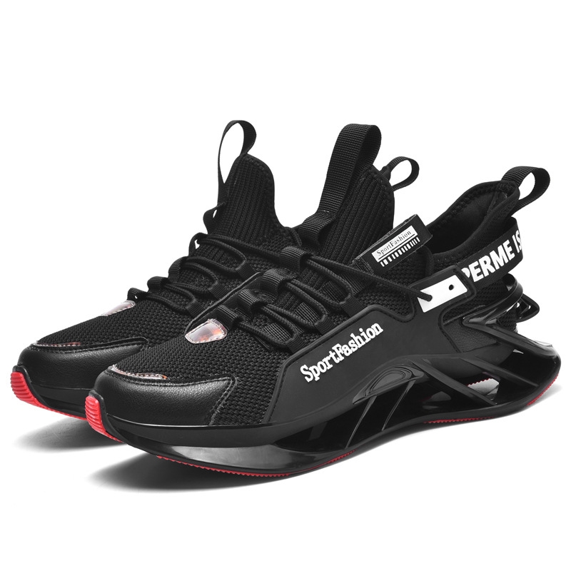 Men Athleisure Shoes Spring And Autumn Sports Leisure Increase Fashionable Shoes Running Shoes Summer Breathable Match Men'S Large Size Blade Sho