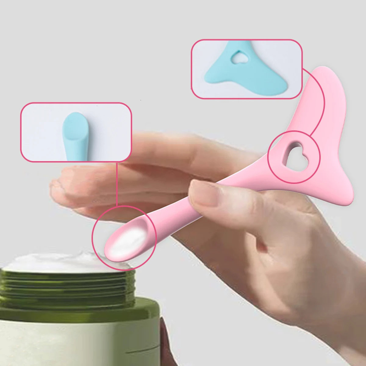 1PS Silicone Eyeliner Auxiliary Artifact Cosmetic Products To Draw Eyeliner Eyebrow Lipstick Auxiliary Tool 240626