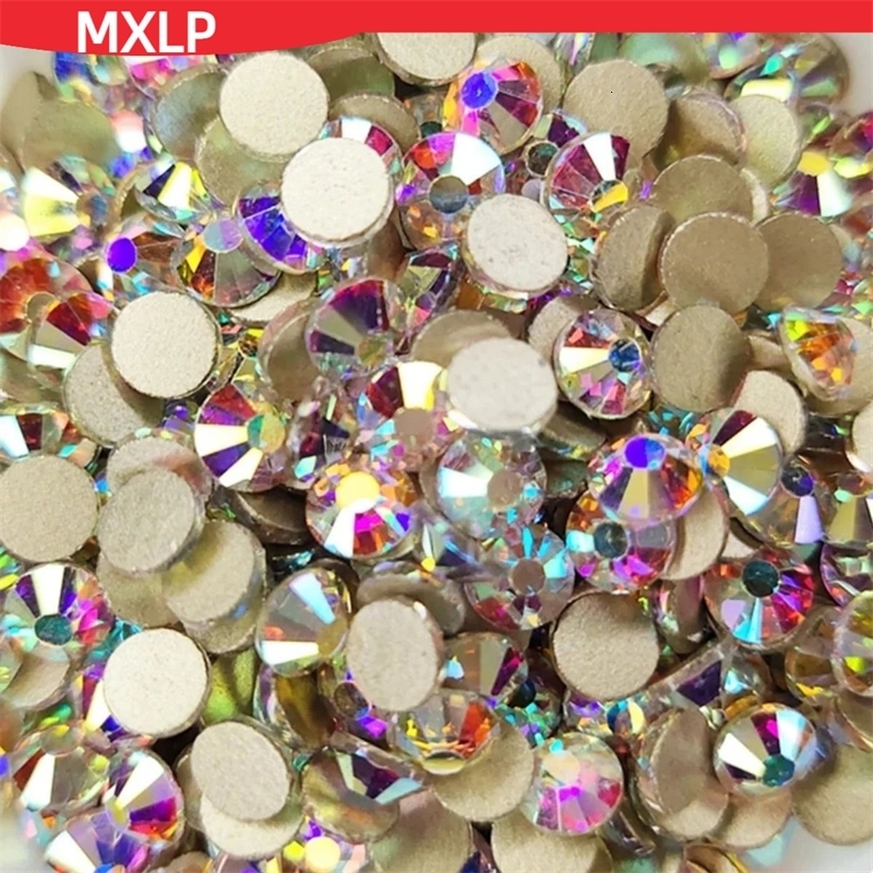 Top Sparkling Crystal Ab Ss3 ss40 Non thermal Flat Back Sewing and Fabric Clothing Nail Decoration Art 240625