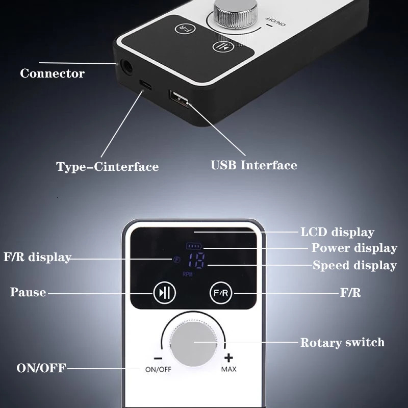 45000RPM Professional Electric Nail Drill Machine Rechargeable Nail File Nails Accessories Gel Nail Polish Sander Low Noise 240625