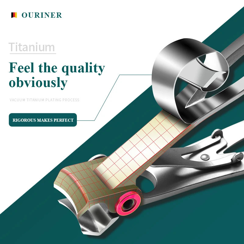 High quality Nail Clippers Stainless Steel Two Sizes Are Available Manicure Fingernail Cutter Thick Hard Toenail Scissors tools 240625