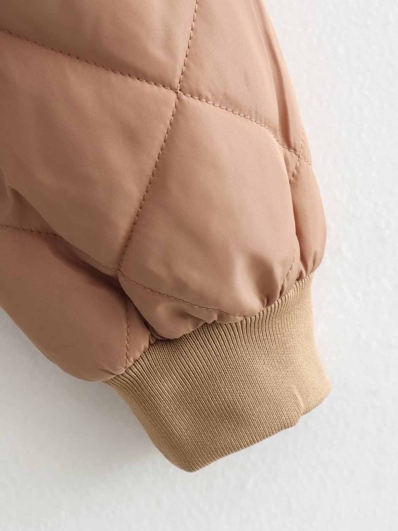 Multicolor Bomber Jackets for Women 2024 Quilted Jacket Coat Female Stand Collar with Pockets Chic Warm New Outerwear F6.26#58
