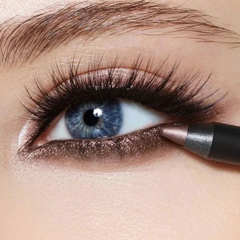 15 Color Pearlescent Eyeshadow Eyeliner Pencil Waterproof Glitter Matte Nude Eye Shadow Makeup Pigment Silkworm Eyeshadow Pen 240625