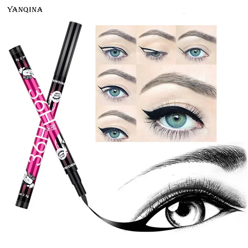 YANQINA Yanqina Colorful Eyeliner 36H Makeup Holding Waterproof Sweat Proof Dyeing Fast Drying Eyeliner Liquid Pen Makeup 240626