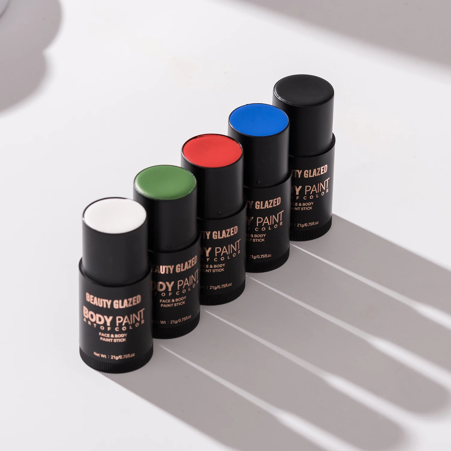 5 Colors Face Body Paint Non-ToxicProfessional Painting Kit For Party CosplaySafe For Sensitive SkinMardi Gras Makeup 240709