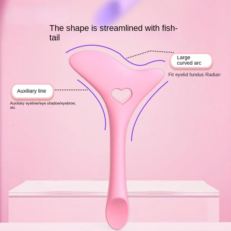 Silicone Eyeliner Stencils Wing Tips Marscara Drawing Lipstick Wearing Aid Face Cream Mask Applicator Makeup Tool Resusable 240625