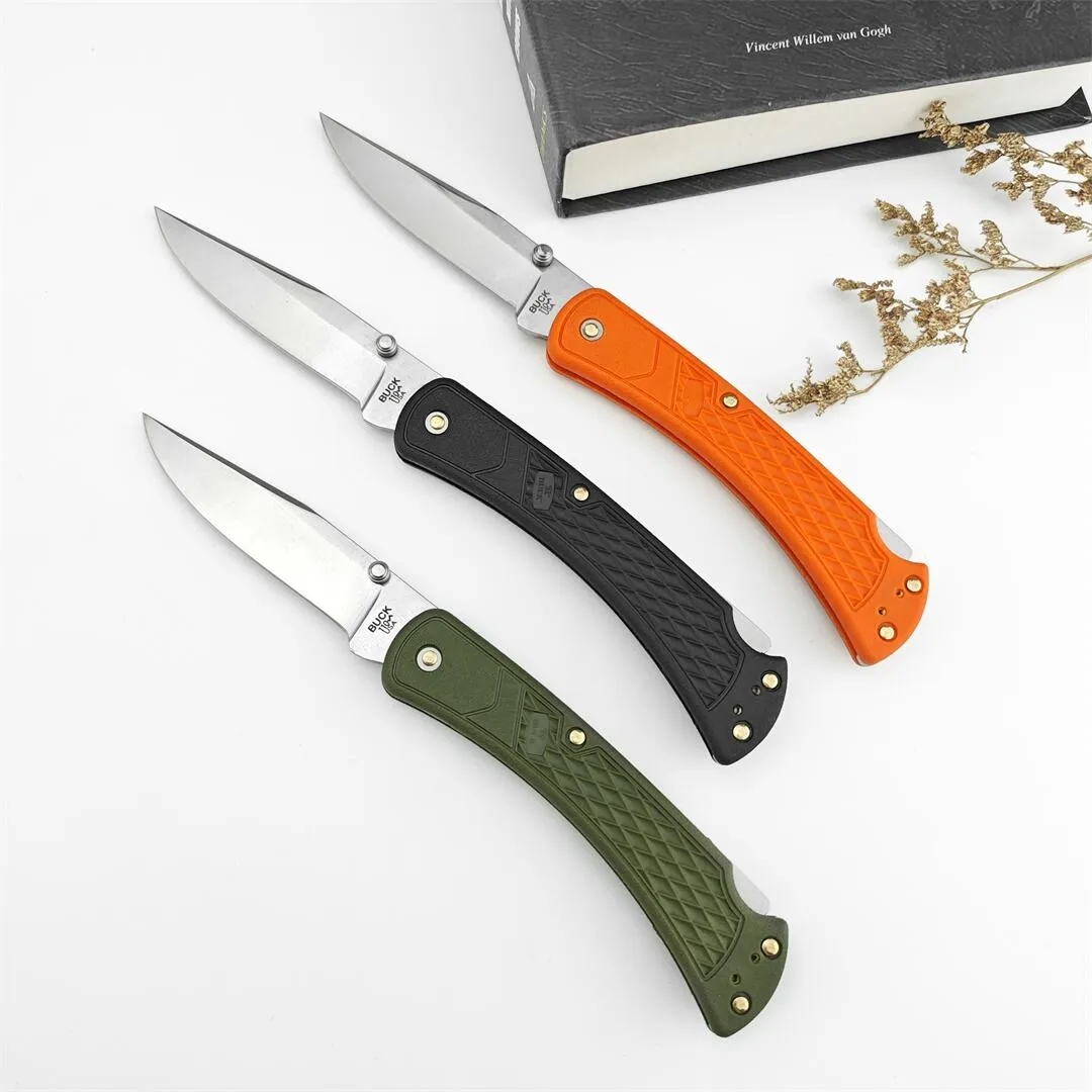 3 Colours US-Style Classic Slim 110 Folding knife 440c Blade Nylon fiber handle Tactical pocket knives EDC Tools