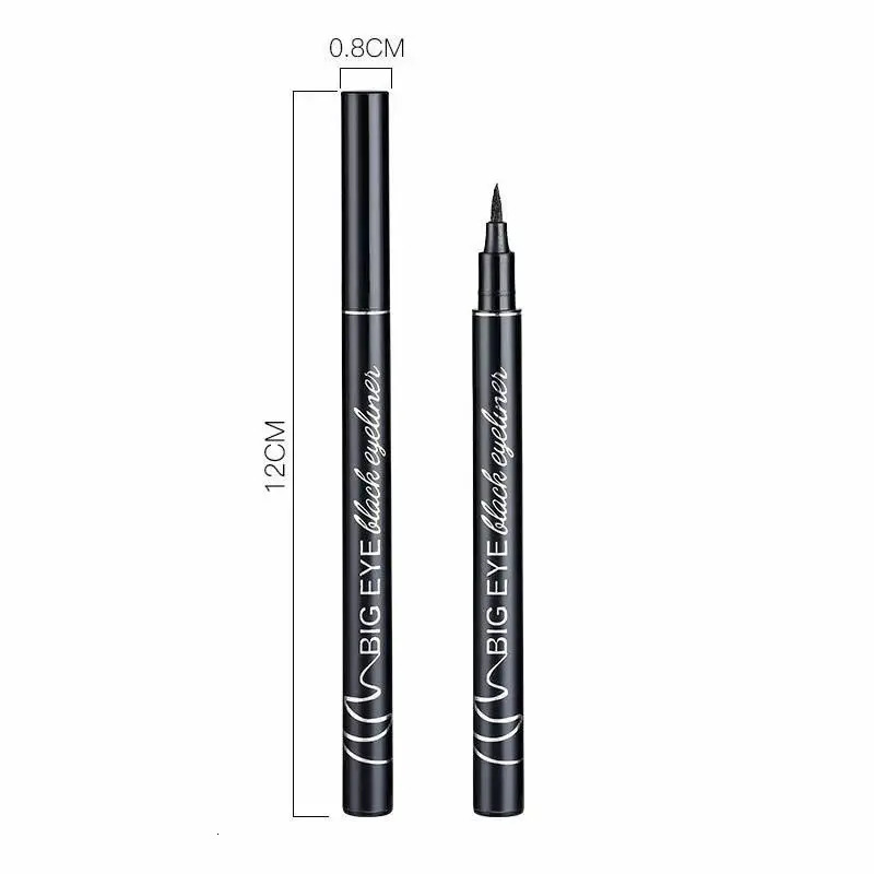 1/2/3pcs Eyeliner Black Liquid Eyeliner Pen Waterproof Fast Dry Sponge Head Eye Liner Pencil Makeup for Women Cosmetics 240625