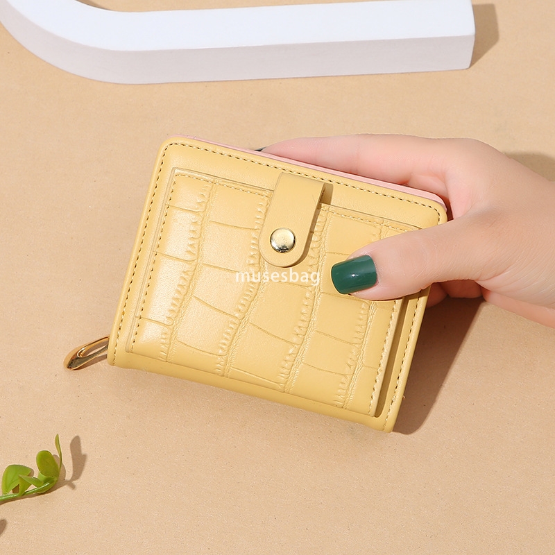 Classic and Practical Crocodile Pattern Multi Card PU Leather for European and American Women Designers Simple and Casual Large Capacity Change Bag Ca