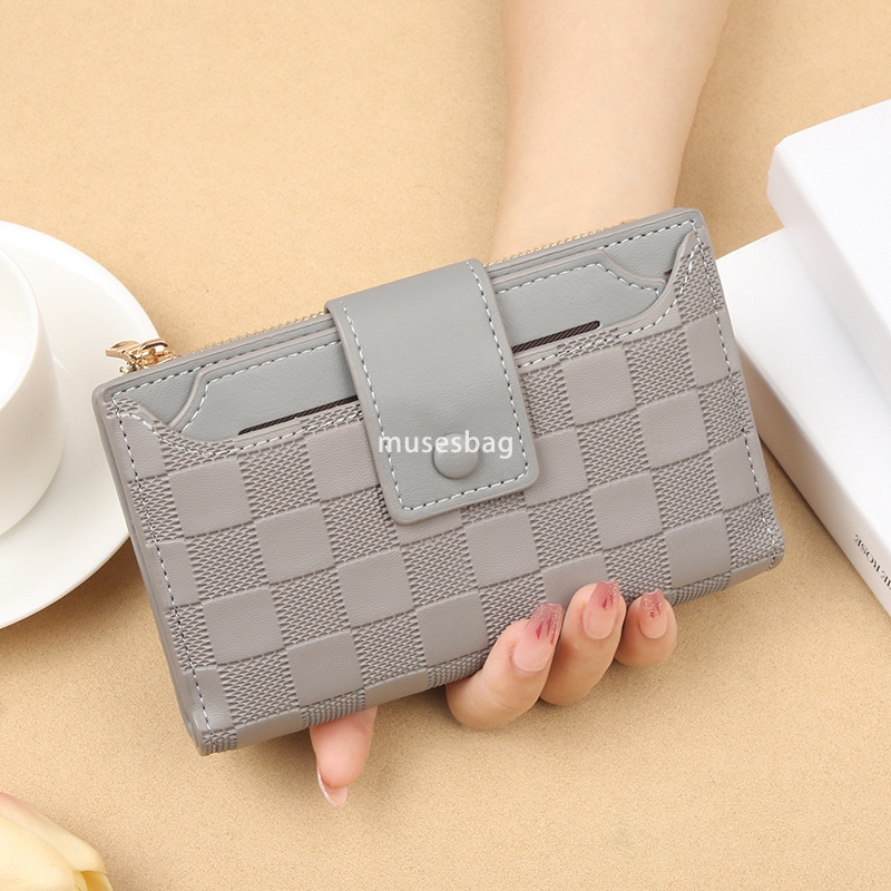 Fashionable women's designer new Korean style wallet simple and practical with multiple card slots short and compact zero wallet versatile trendy