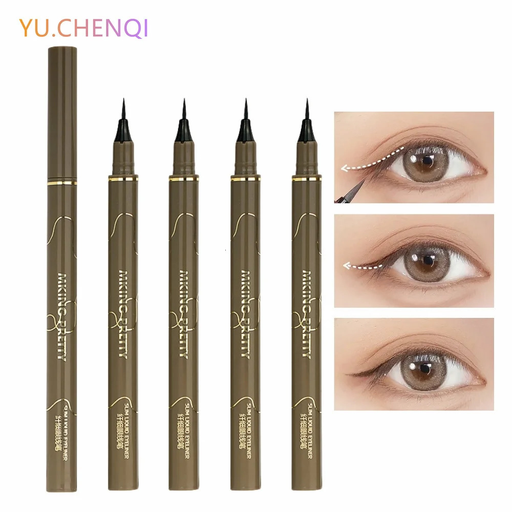 1Pcs Eyeliner Liquid Pen Pencil Super Fine Cotton Head Fast Drying Long Lasting Waterproof Eye Makeup Beauty Cosmetics Tool 240626