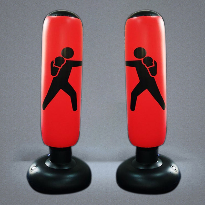 Sand Bag 16M Inflatable Boxing Training Vertical Punching Thickening Tumbler Column Sandbag Gym Home Fitness Equipment