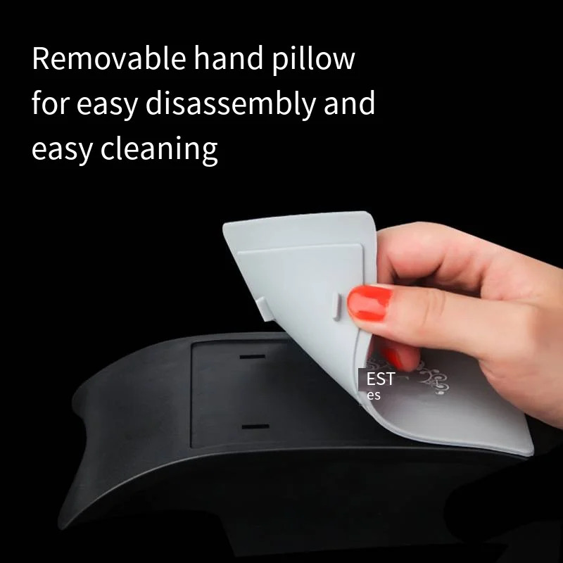 TC Japanese Soft Nail Silicone Hand Pillow Hand Cushion Tablecloth Pillow Mat PVC Washable Folding Full Set of Tools 240625