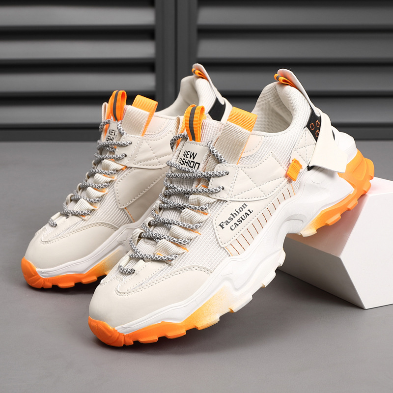 Daddy Shoes Men 2024 New Mesh Cloth Breathable Low-Top Sports Shoes Fashion Trend Outdoor Running Shoes Spot Wholesale