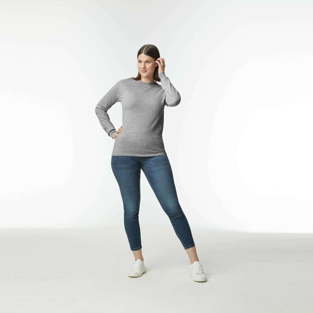 Designer Mens T shirts Tees tshirt Heavy Cotton Womens Long Sleeve T-Shirt Solid Colors Black Gray Navy White Tee