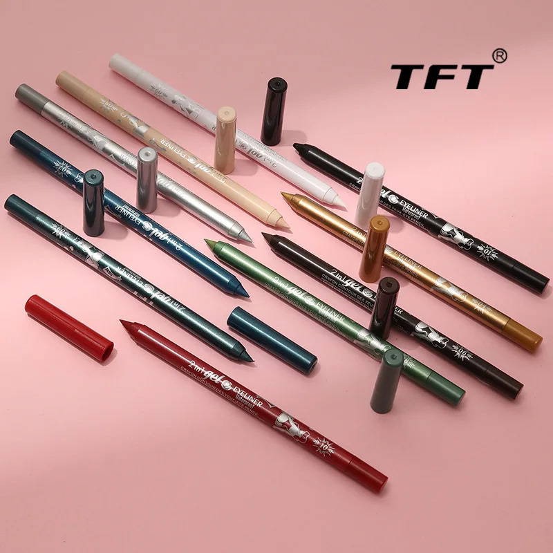 Colourful Eyeliner Long Lasting Pigment Pencil Waterproof Blue Black White Color Gel Eye Liner Pen Makeup Eye Beauty Cosmetics 240625