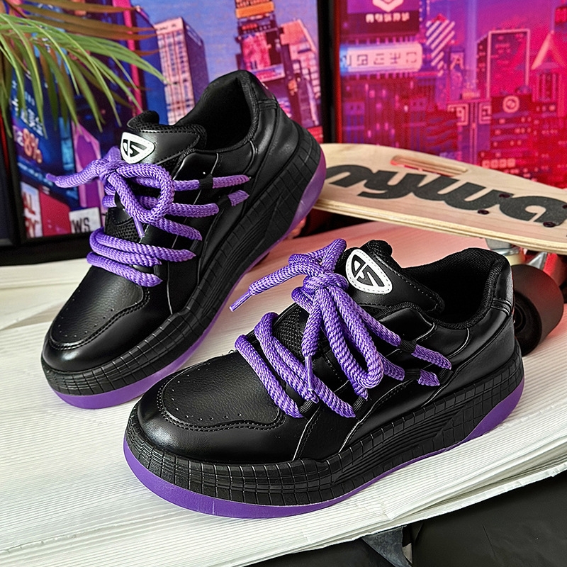 Niche design Black Warrior bread shoes men's casual new national tide brand pops shoes skateboarding shoes