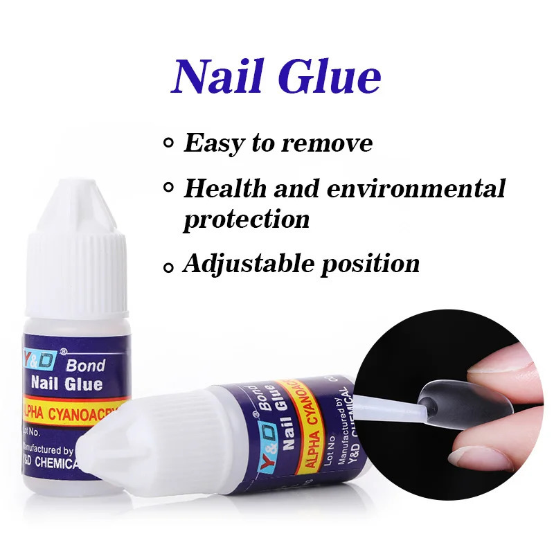 13510 Set False Nail Glue Nail Adhesive Glue For Nail Art Rhinestone Fast-dry for UV Gel Acrylic Glue Nail Art Nail Tips Tool 240625