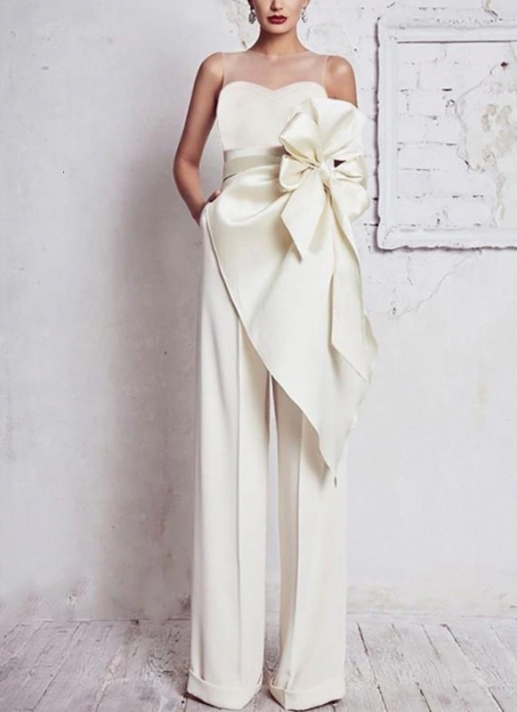 White Double Breasted Blazer Suits Ankle Length X Long Coat Wide Leg Pants Loose Celebrity 2 Pieces Set Custom Made 240219