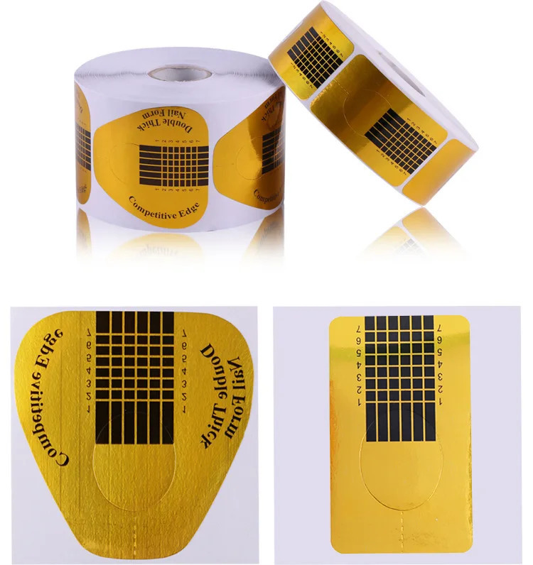 50100 PCSRoll French Nail Form For Extension Acrylic Gel Extension Mode Professional Manicure Nail Art Paper Holder Tools 240625