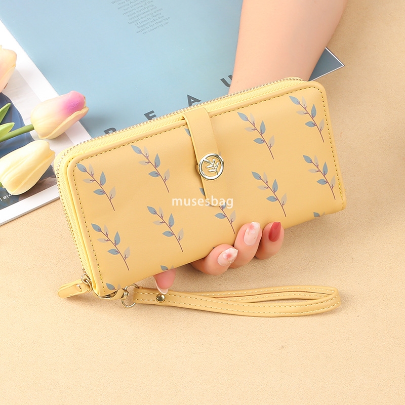 Fashionable women's high-end feeling wallet long new Korean style trendy and cute simple and fresh student 30% discount practical multi-functiona