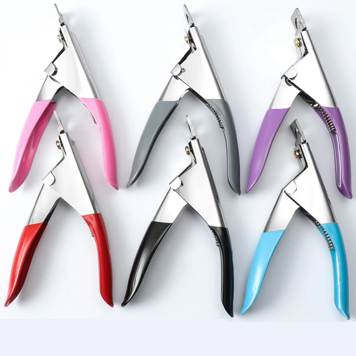 Professional Acrylic False Nail Clippers for Acrylic NailsRainbow Nail Tip Cutter Manicure Tool for Salon Home Nail Art 240625
