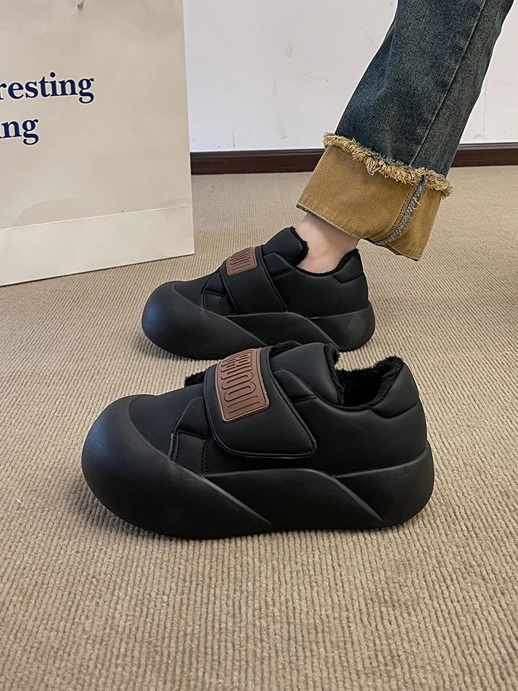 Womens Shoes Platform Autumn Casual Female Sneakers Mixed Colors Flats All-Match Round Toe Modis Clogs Fall Winter Dress Co 240626