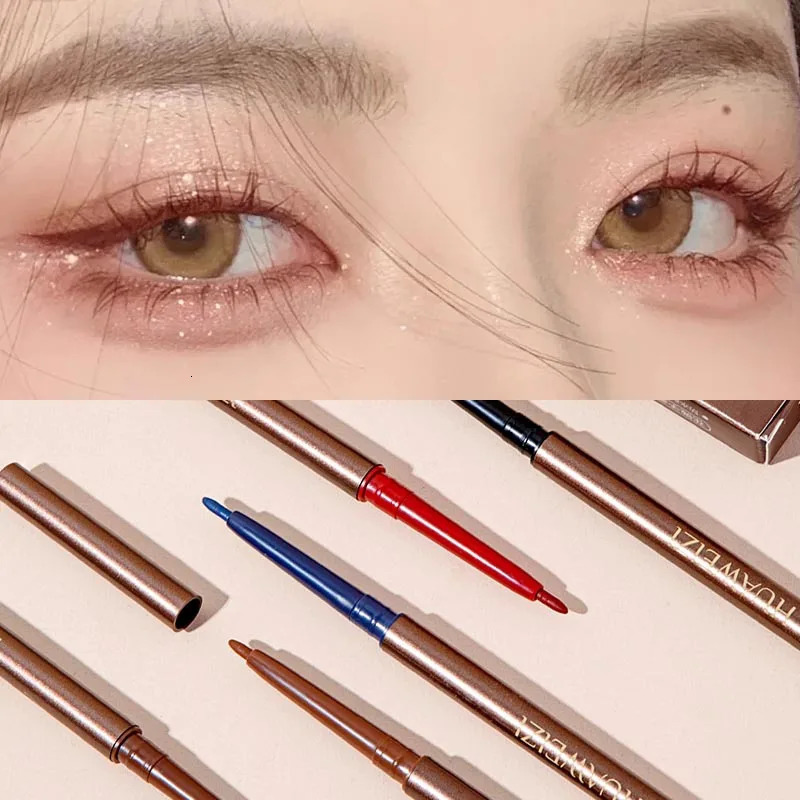 Red Eyeliner Liquid Gel Pen Waterproof Long Lasting Quick Drying Smooth Makeup Beauty Matte Eyeliner Stamp Eye Pencil Cosmetics 240625