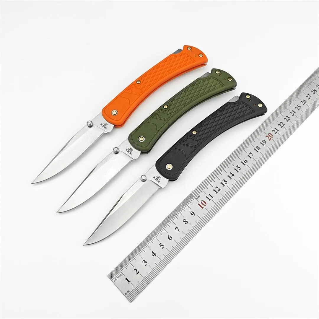 3 Colours US-Style Classic Slim 110 Folding knife 440c Blade Nylon fiber handle Tactical pocket knives EDC Tools