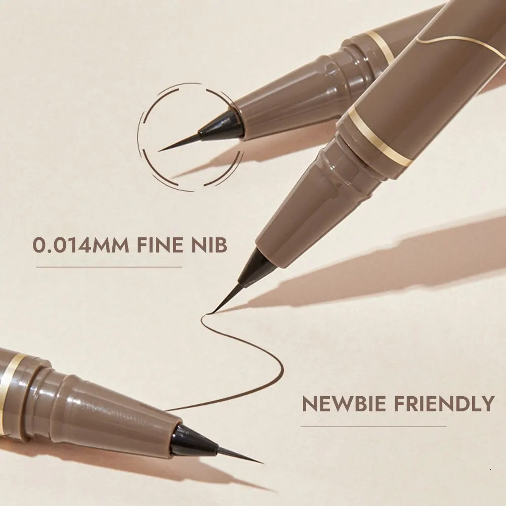 GECOMO Liquid Eyeliner 0.01mm Super Slim Waterproof Quick Dry Long Lasting Color No Smudging Eyeliner Pencil 240625