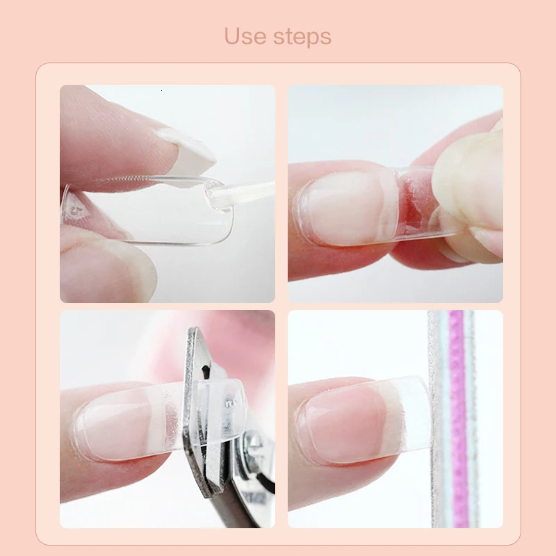 Strong Nail Glue Adhesive With Brush False Nails Glitter Acrylic With Brush 240625