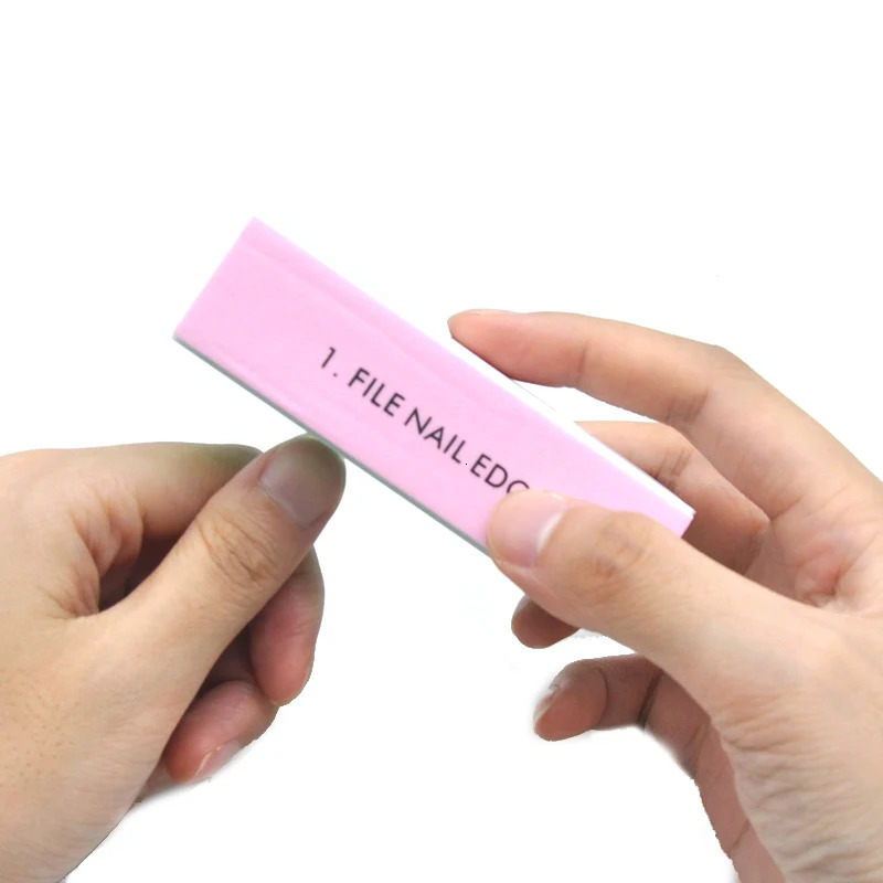 10 PCS Polishing Block 4 Face Colorful Sponge Nail Buffer Files Polisher Sanding File Manicure Accessories Tools For Nail Care 240625
