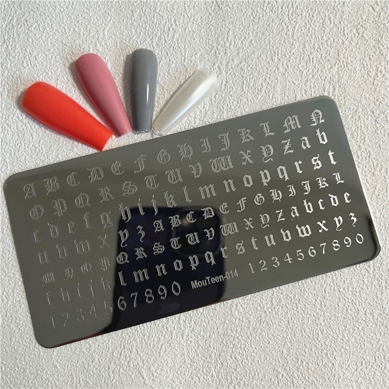 Gothic Letter Imprint Board Gothic Letter Nail Board Art Letter Imprint Board Mouteen-014 240625