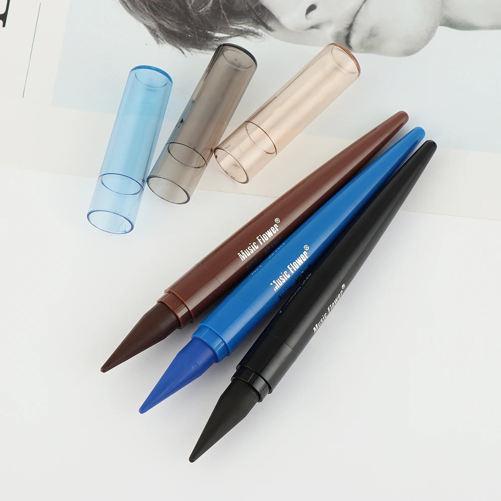 1pc Waterproof Eyeliner Black/Blue/Brown Matte Longlasting Eye Makeup Beauty Tools Quick Drying Smudge-proof Eyeliner Pencil 240625