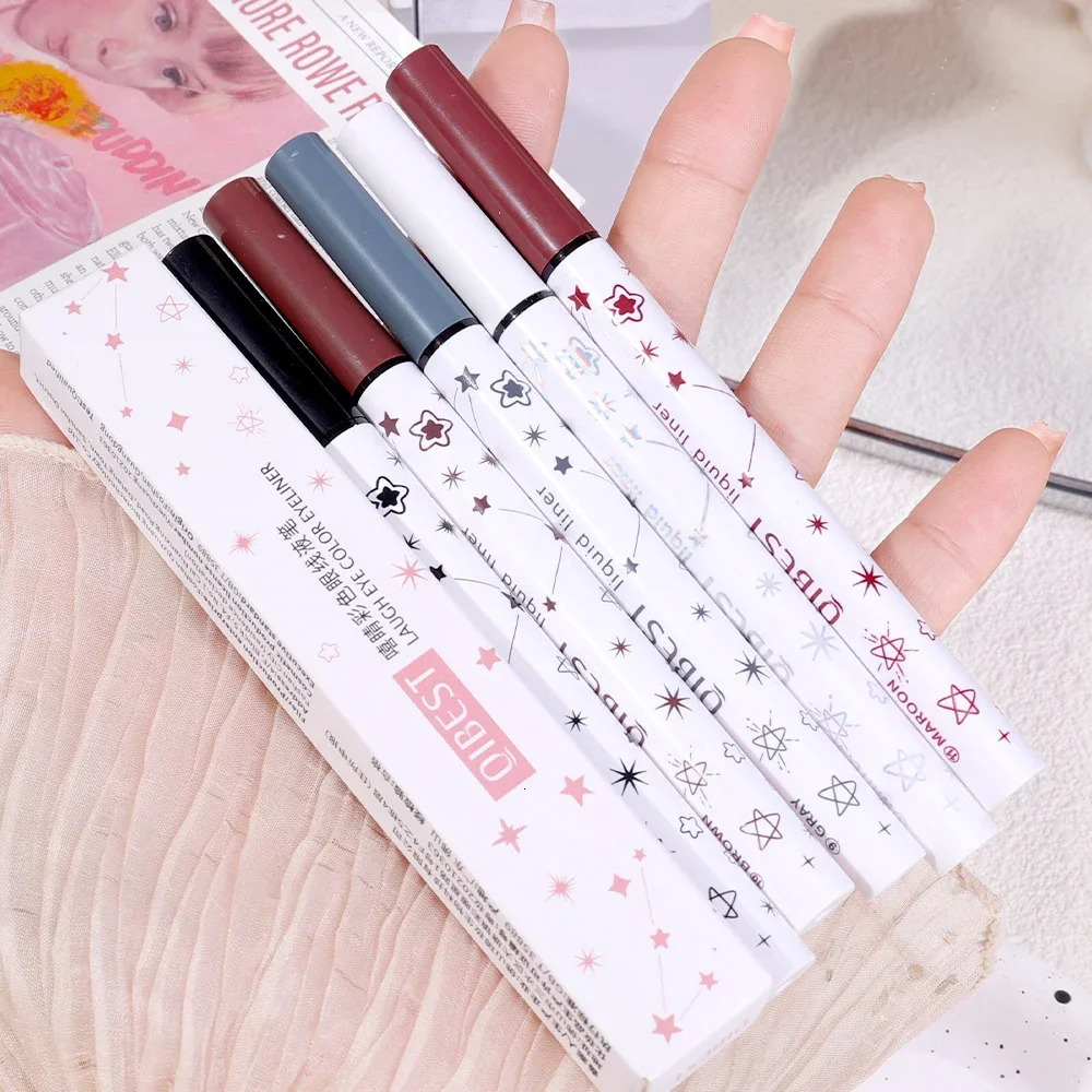 Colorful Liquid Eyeliner Pencil Waterproof Blue Red Black White Eye Liner Pen Long Lasting Quickily Drying Eyes Makeup Cosmetics 240625