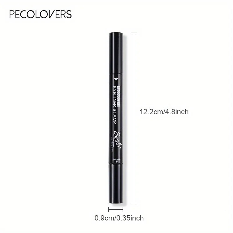 7 Styles Eyeliner Stamp Pen Red Black Liquid Eyeliner Pen Double-ended Lazy Eye Liner Pencil Fast Drying Waterproof Eye Makeup 240625