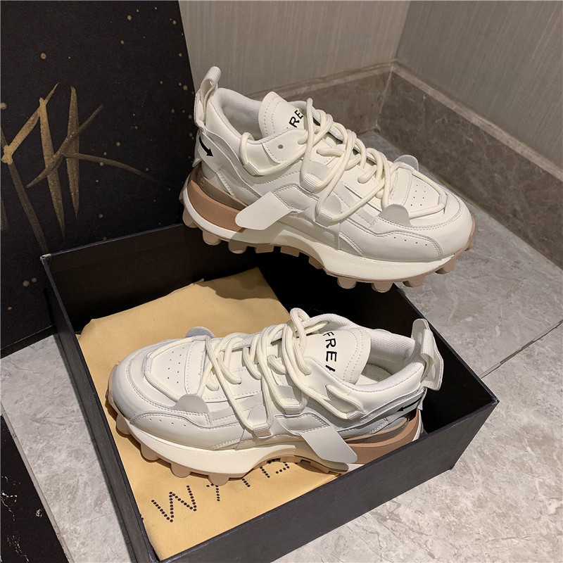 Pop shoes women 2024 spring new ins tide thick bottom casual hundred with sneakers 232