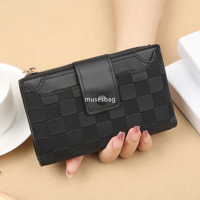 Fashionable women's designer new Korean style wallet simple and practical with multiple card slots short and compact zero wallet versatile trendy