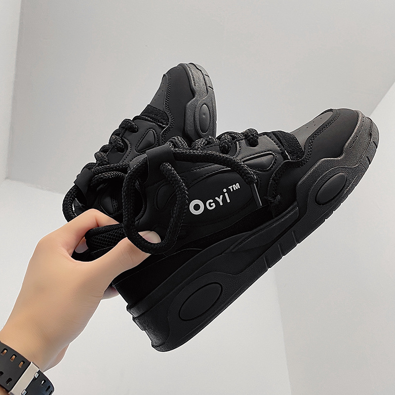 Niche Design Ddmysports Black Warrior Version Of The Big Bread Casual New National Tide Brand Pops Couple Sports Skateboarding Shoes Outdoor Shoes