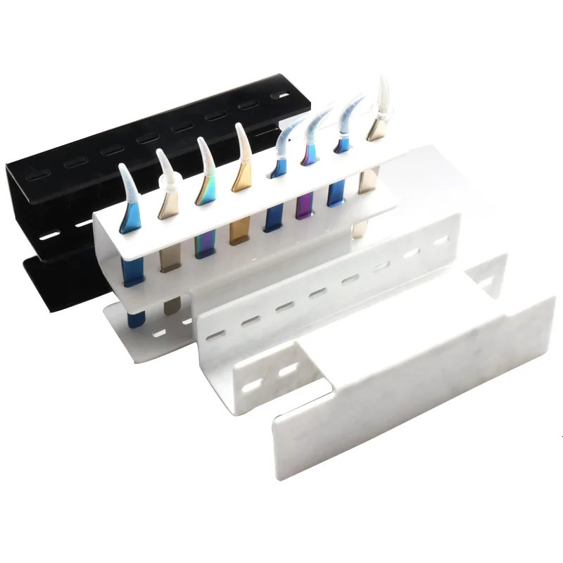 Acrylic Eyelash Tweezers Storage Holder Stand 6 8 Holes Convenient Tweezer Shelf Hold Lash Extension Supplies Makeup Tools 240626
