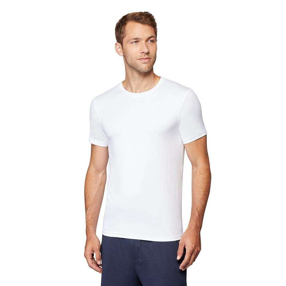 Designer Mens T shirts Cool Classic Crew T-Shirt Anti-Odor 4-Way Stretch Moisture Wicking Tops Summer Clothes