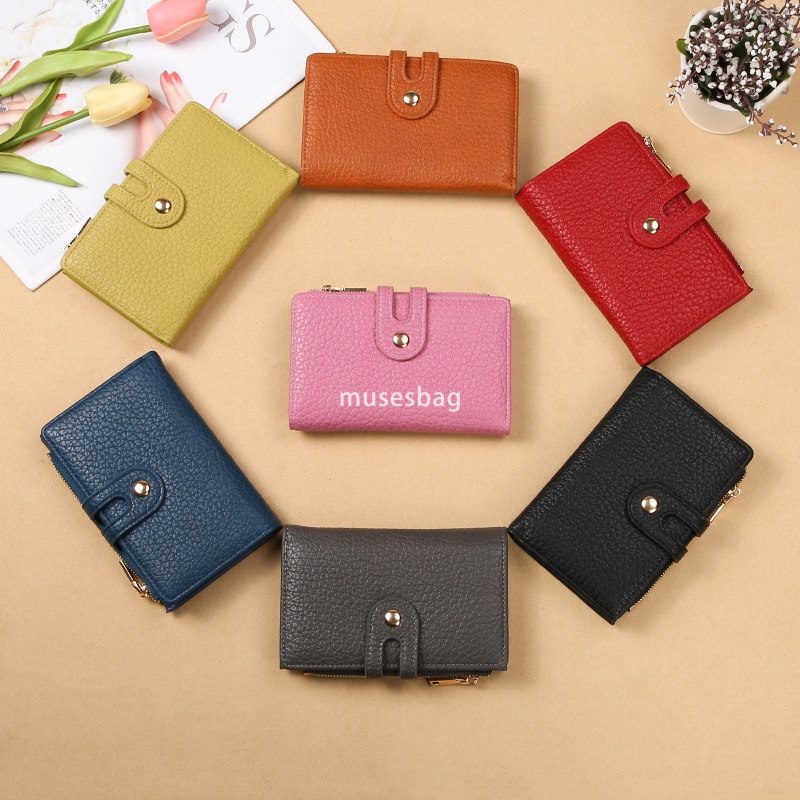 High quality women's designer classic retro wallet short ins simple and practical multifunctional wallet card slot handheld bag zero wallet walle