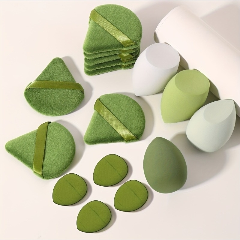 16 PCS Makeup Sponge set Beauty Sponges Powder Puffs Super Soft Blender Makeup Sponge And Makeup Puff For Loose Powder 240625