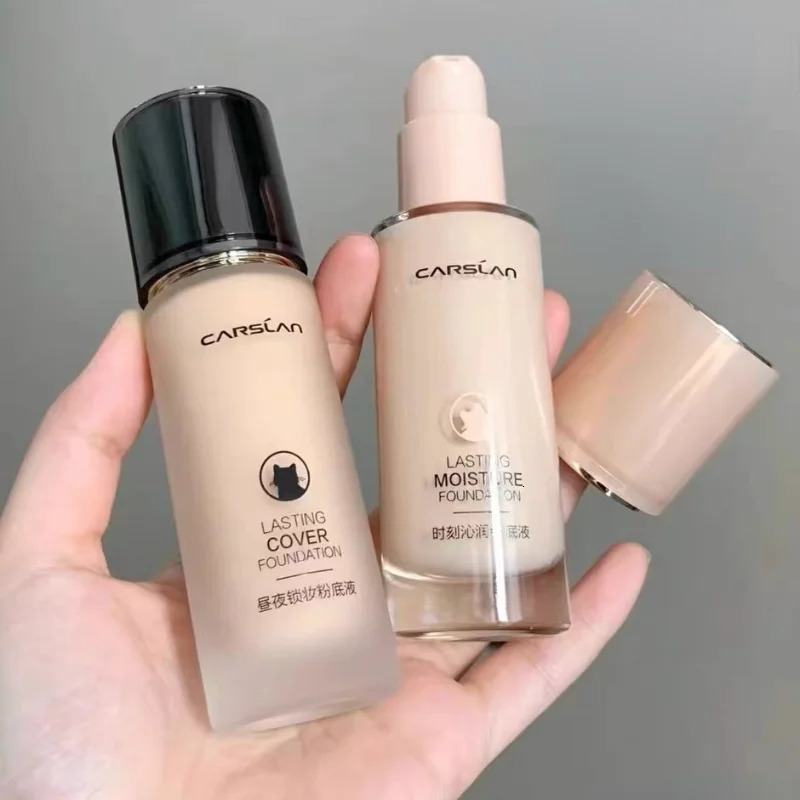 CARSLAN Long-lasting Moisture Matte Liquid Foundation Full Coverage Concealer Whitening Oil Control Korean Base Makeup Cosmetics 240624